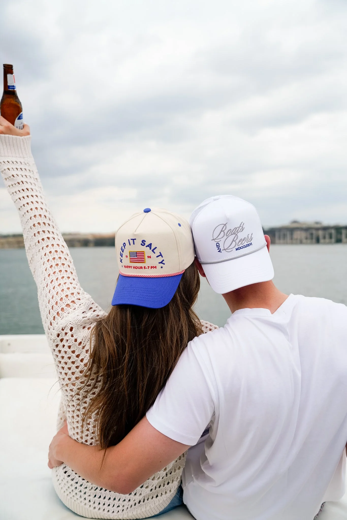 Keep it Salty - Royal Blue Vintage Trucker Hat - Image 2