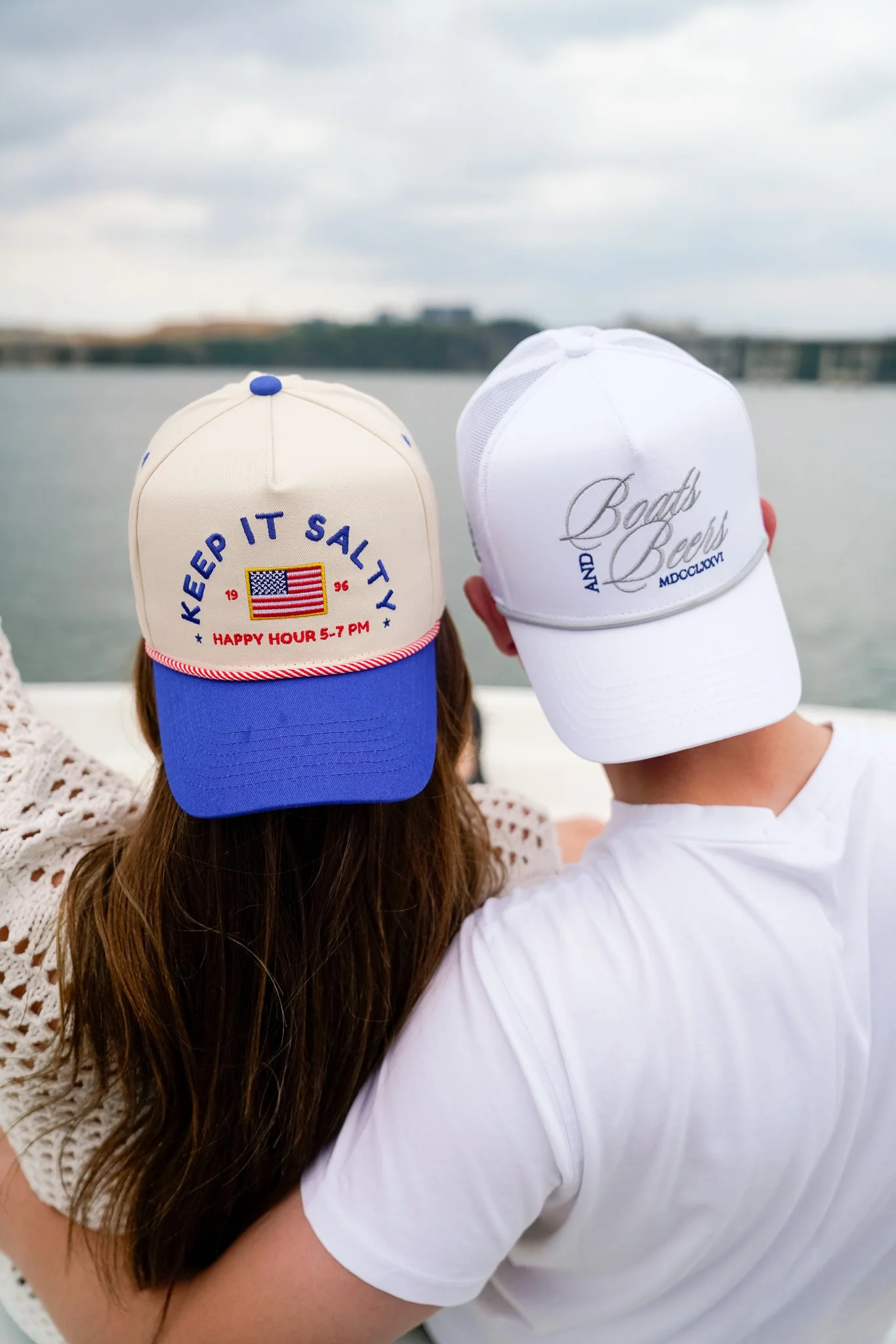 Keep it Salty - Royal Blue Vintage Trucker Hat - Image 4