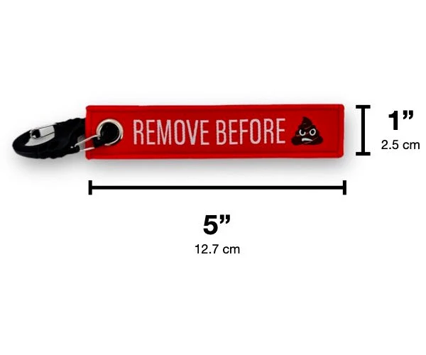 Key Chain Tag - Remove Before Poop - Image 4