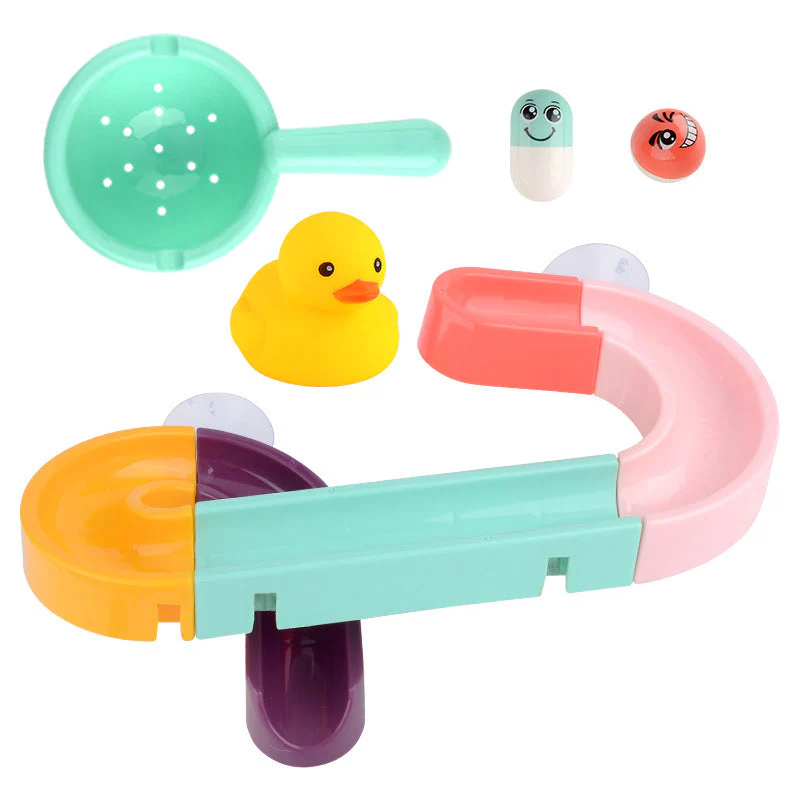 Kids Bath Toys Wall Suction Cup Marble Race Run Track Bathroom Bathtub Baby Play Water Games Toy Kit for Children - Image 5