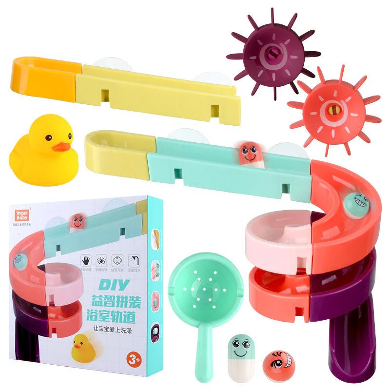 Kids Bath Toys Wall Suction Cup Marble Race Run Track Bathroom Bathtub Baby Play Water Games Toy Kit for Children - Image 7