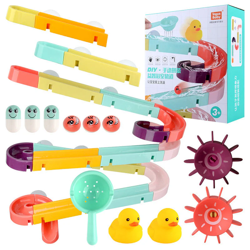 Kids Bath Toys Wall Suction Cup Marble Race Run Track Bathroom Bathtub Baby Play Water Games Toy Kit for Children - Image 8