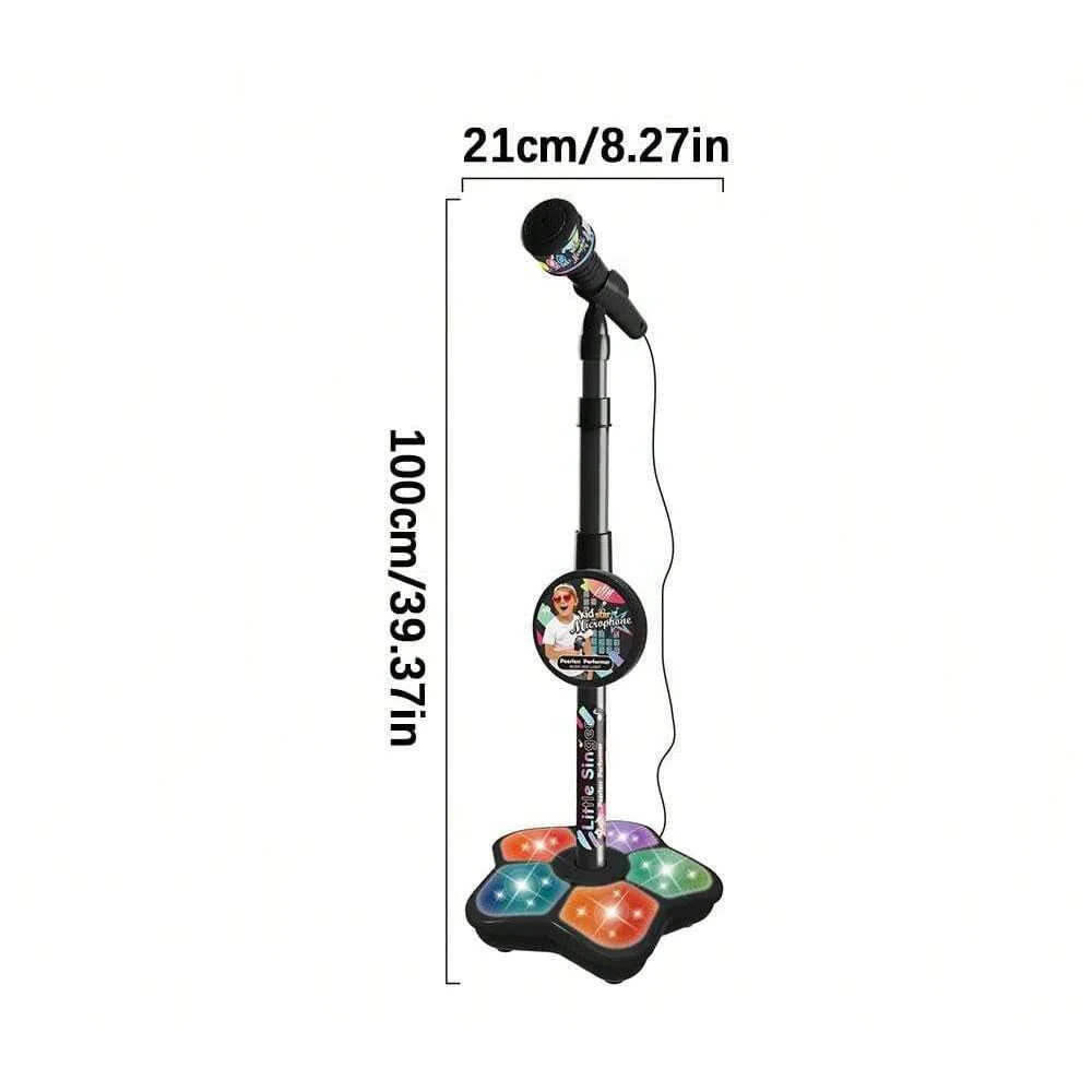 Kids Microphone Stand Toy, Portable Children's Karaoke Electronic, Durable Party Karaoke Microphone Stand, Kids Karaoke Machine - Image 6