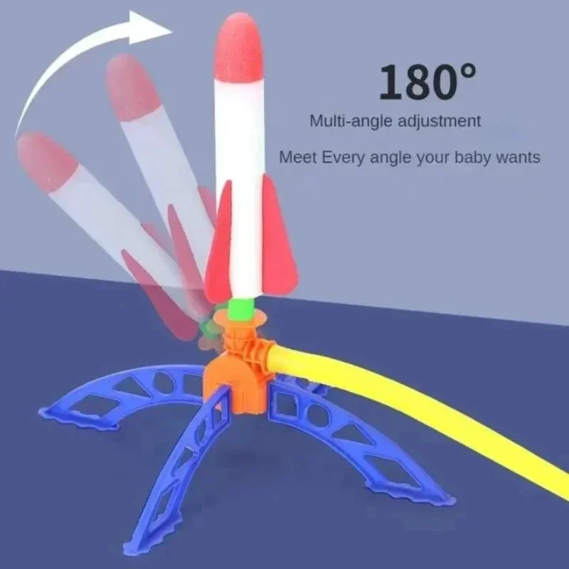 Kids Outdoor Rocket Launcher – Air-Powered Foot Pump Soaring Toy - Image 5