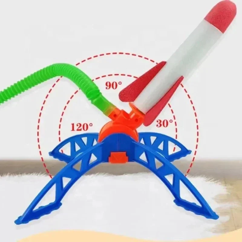 Kids Outdoor Rocket Launcher – Air-Powered Foot Pump Soaring Toy - Image 6
