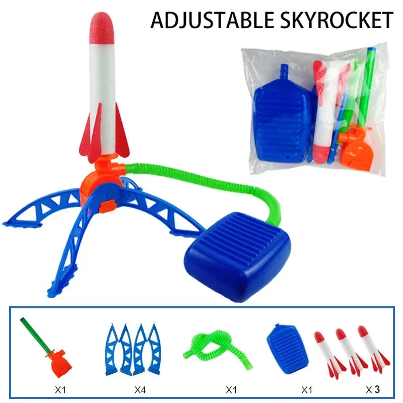 Kids Outdoor Rocket Launcher – Air-Powered Foot Pump Soaring Toy - Image 9