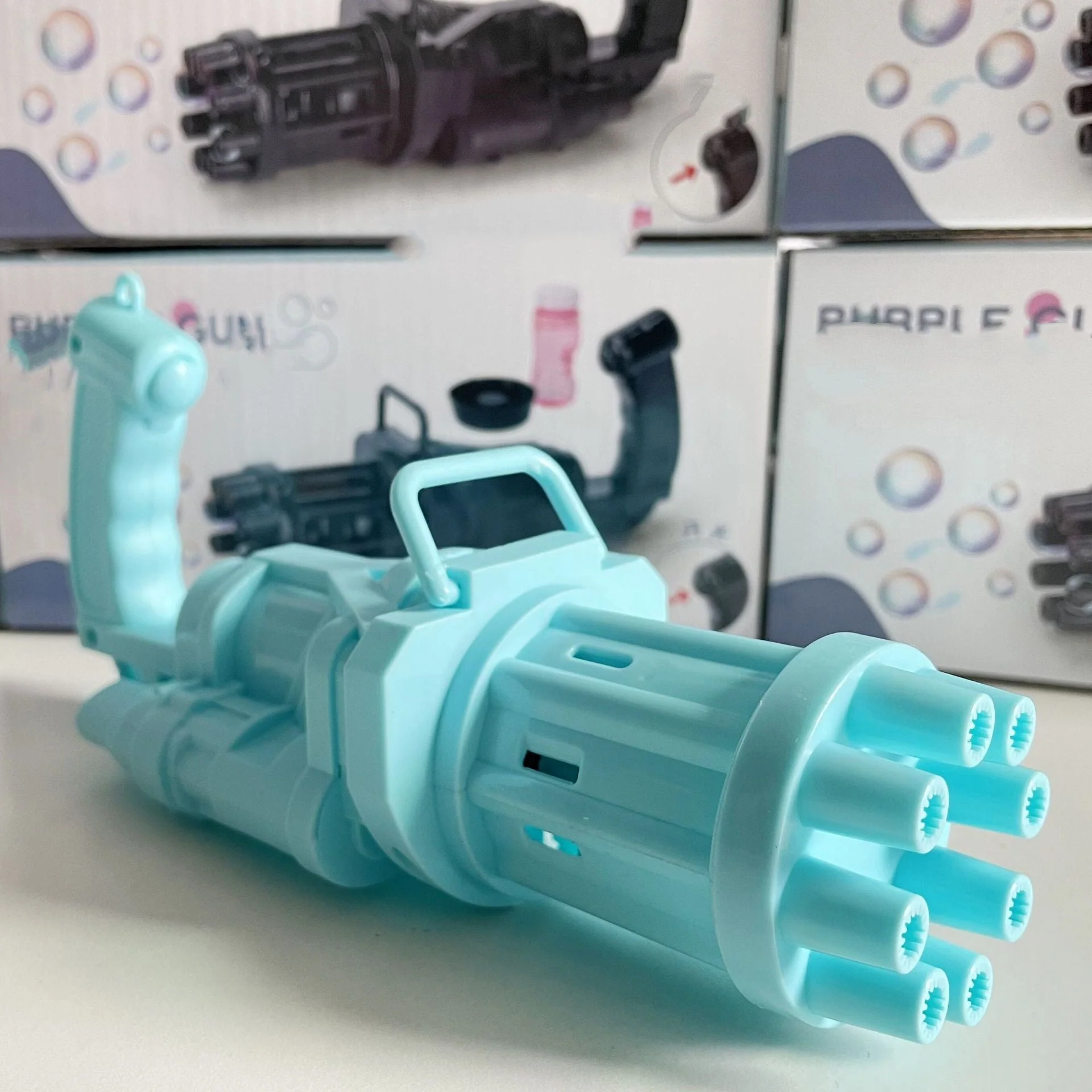 Kids Toy Bath Toys Bubble Gum Machine Toys For Kids Plastic Machine Gun Toy - Image 9