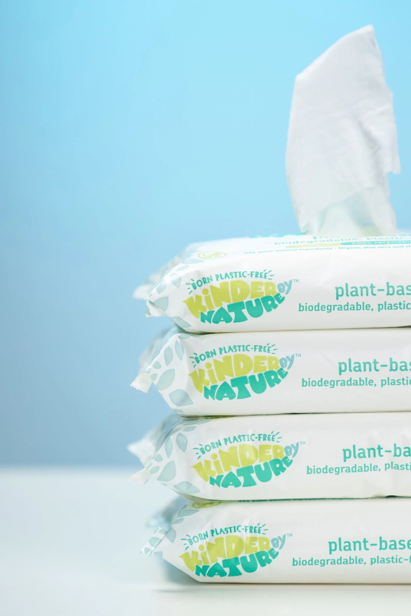 Kinder by Nature 100% Biodegradable Plant-Based Baby Wipes - 672 Count (12 packs of 56 wipes) - Image 5