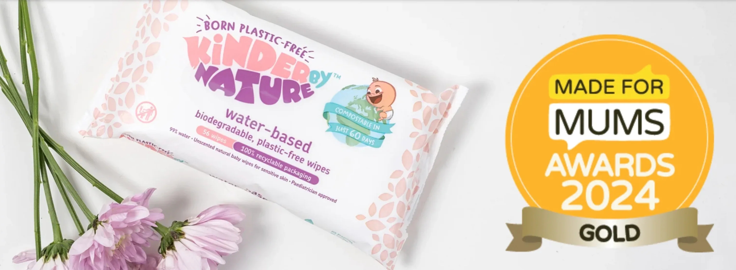 Kinder by Nature 100% Biodegradable Water-Based Baby Wipes - 672 Count (12 packs of 56 wipes) - Image 6
