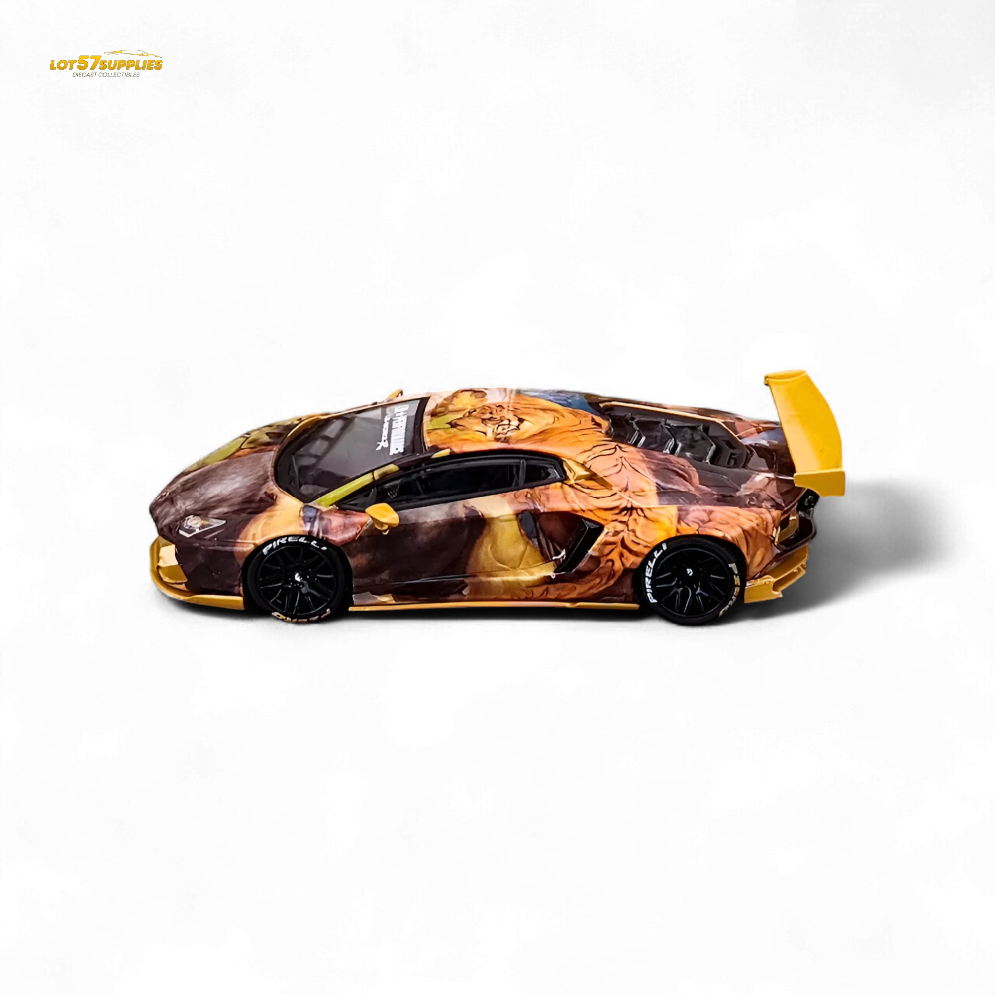 King Model Lamborghini Aventador LP700-4 Tiger Racing 1:64 - Image 3