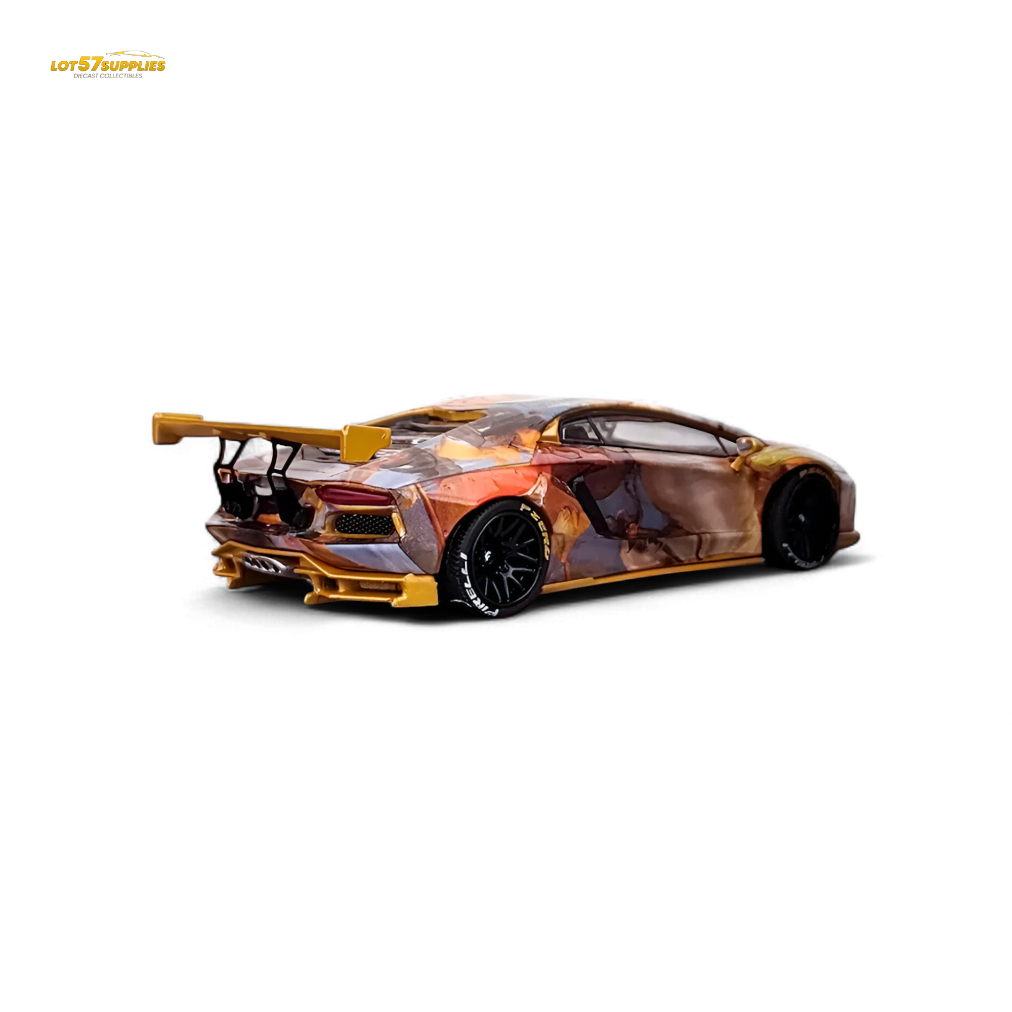 King Model Lamborghini Aventador LP700-4 Tiger Racing 1:64 - Image 4