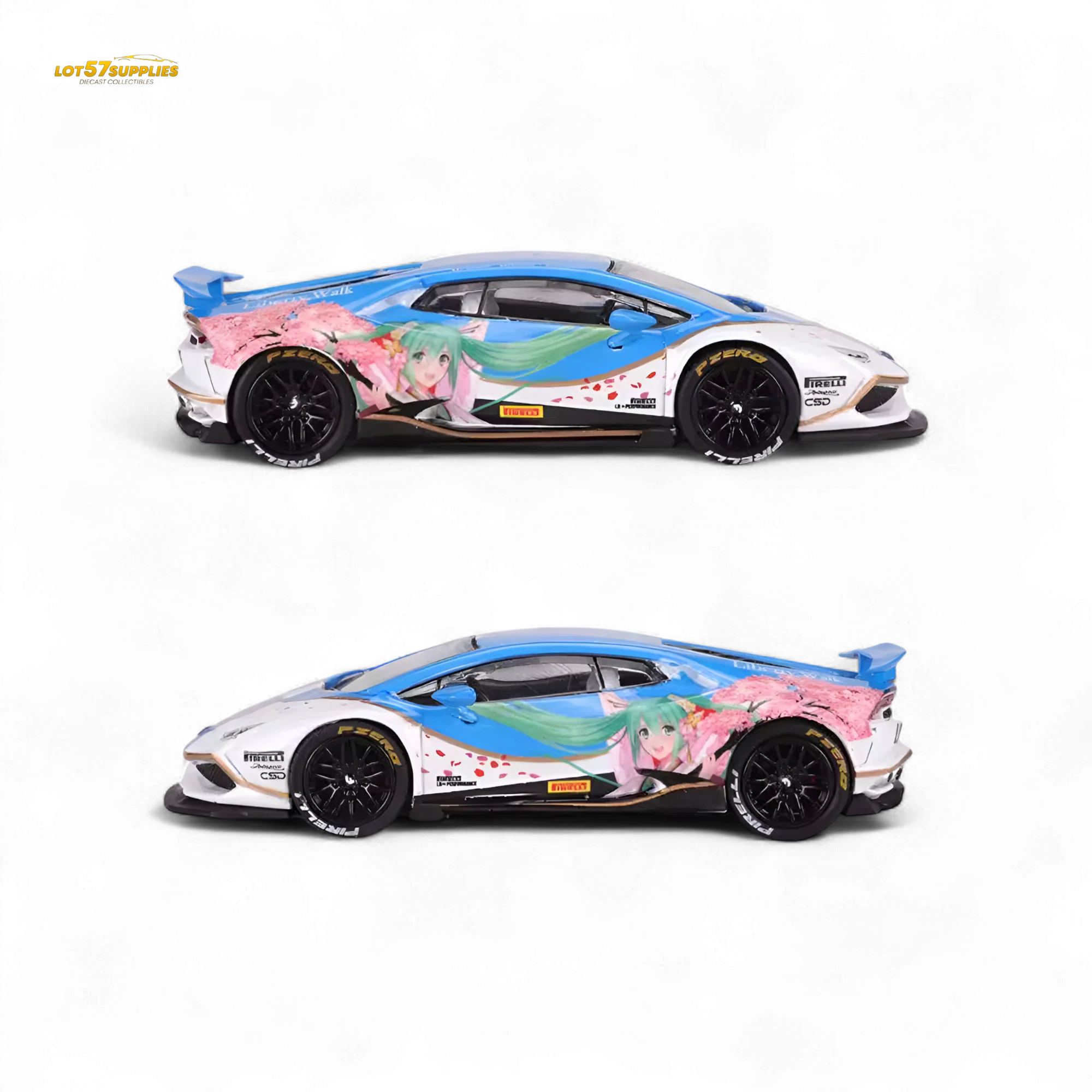 King Model Lamborghini Huracan LP610 Hatsune Blue 1:64 - Image 2