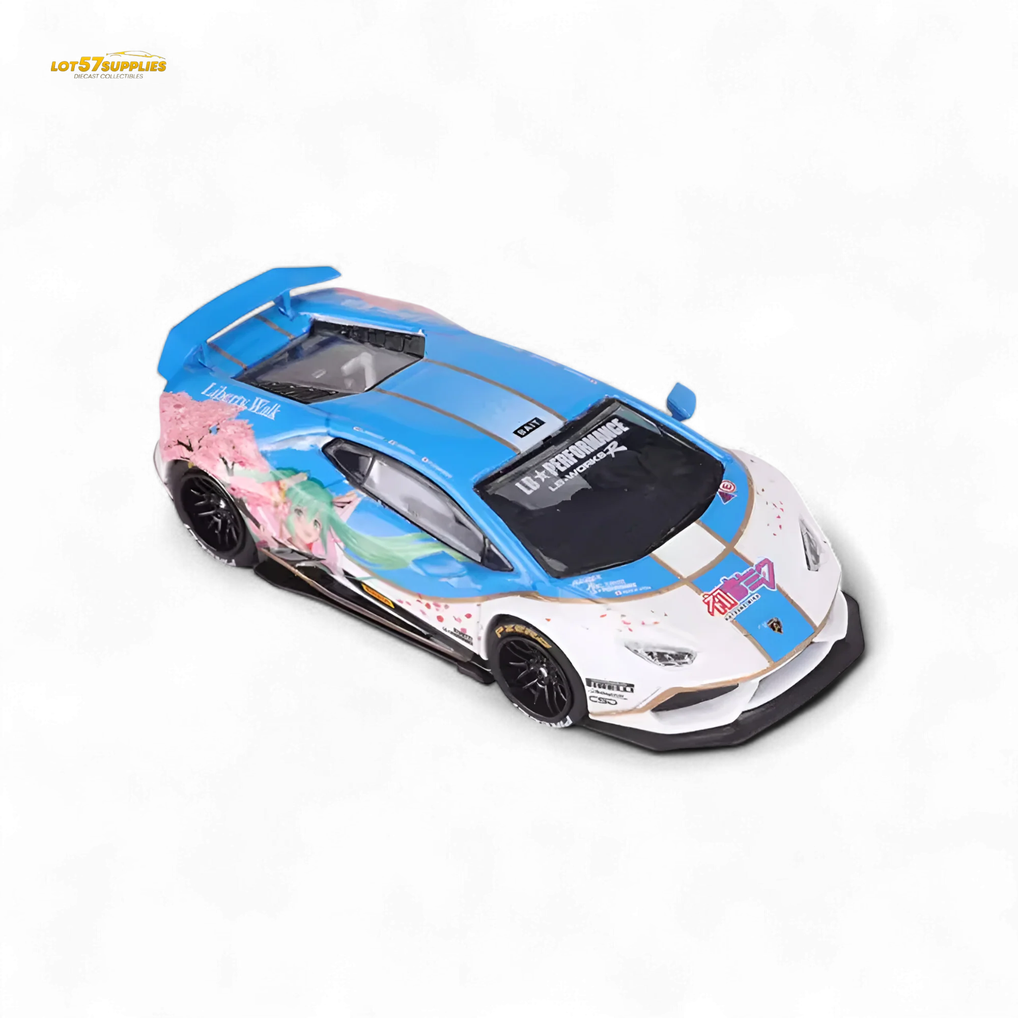 King Model Lamborghini Huracan LP610 Hatsune Blue 1:64 - Image 4