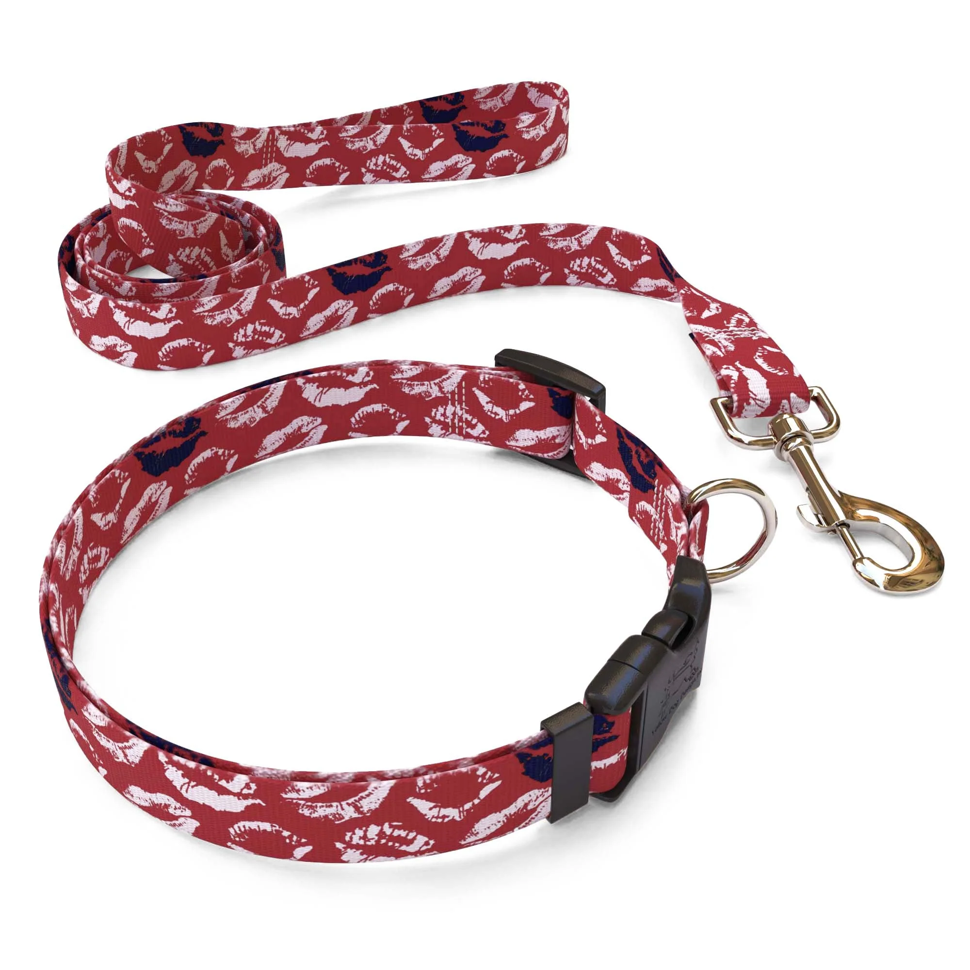 Kisses Red Dog Collar - Image 4