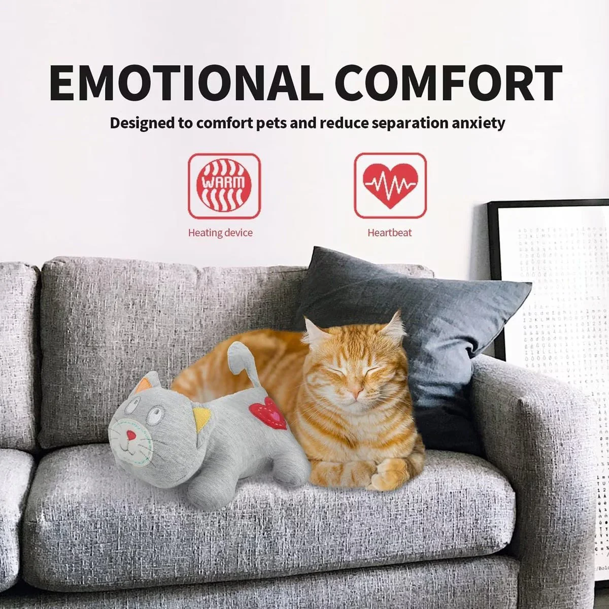 Kitty - Heartbeat 'N' Warm Plush Cat Toy - Image 5