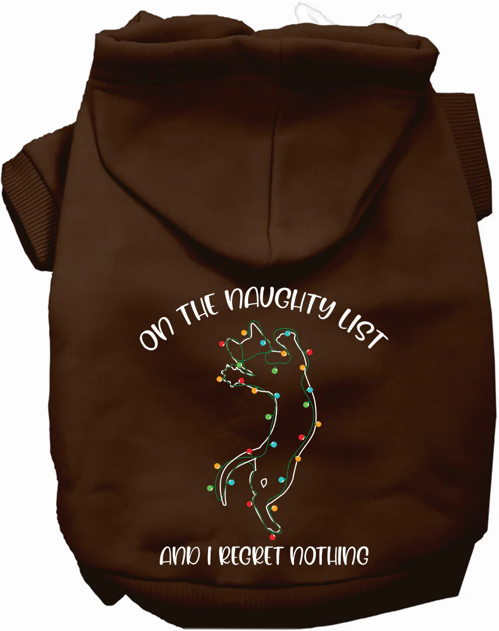Kitty on the Naughty List Pet Hoodie - Image 7