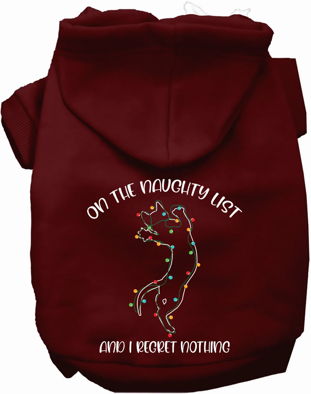 Kitty on the Naughty List Pet Hoodie - Image 8