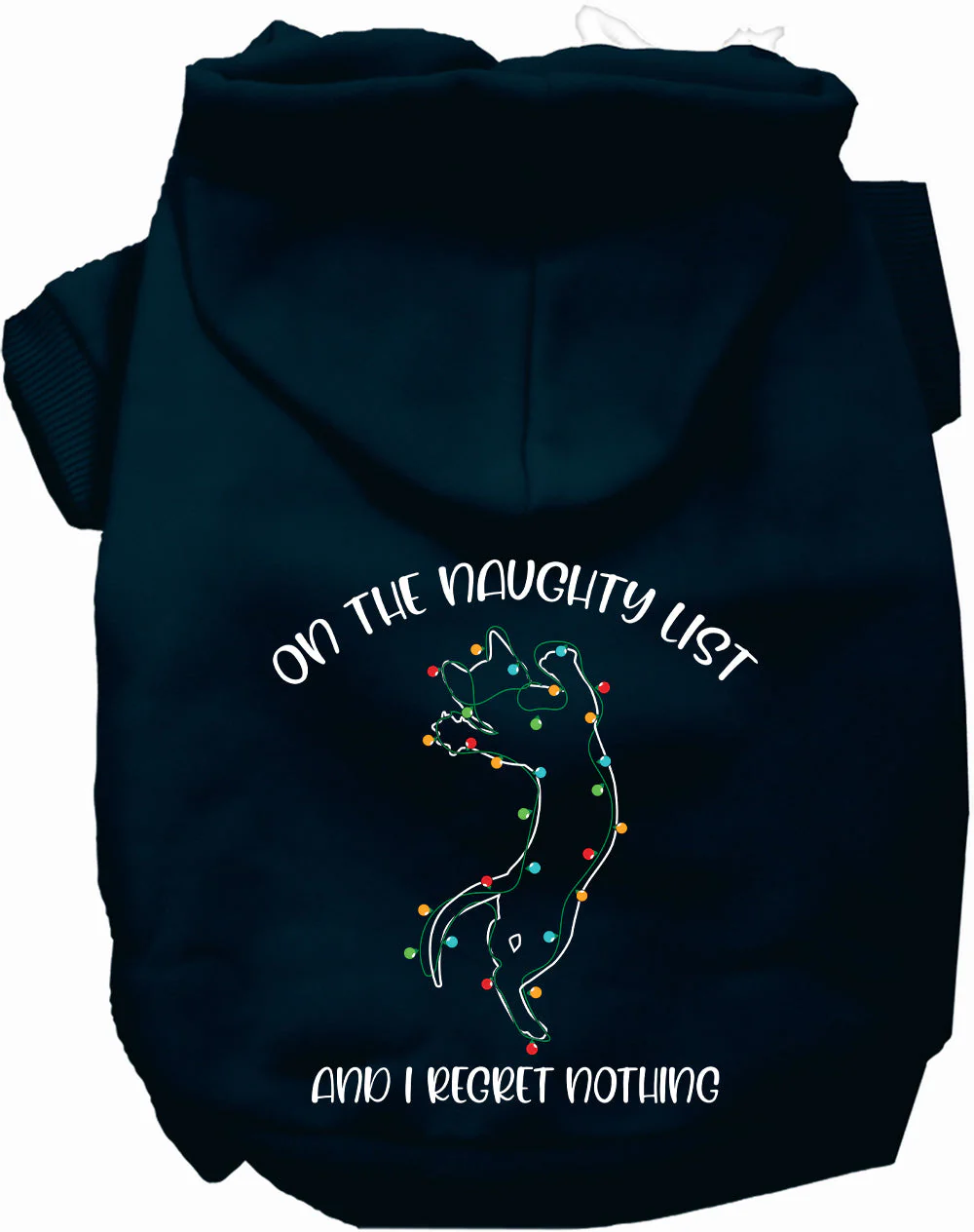Kitty on the Naughty List Pet Hoodie - Image 9