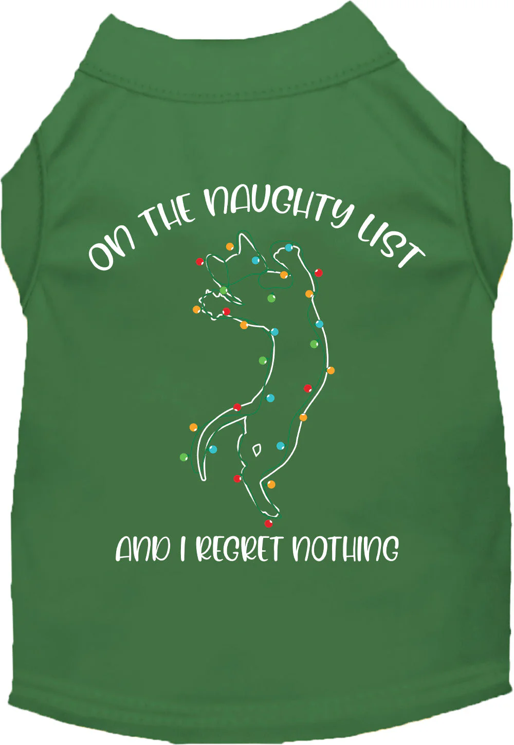 Kitty on the Naughty List Pet Shirt - Image 3