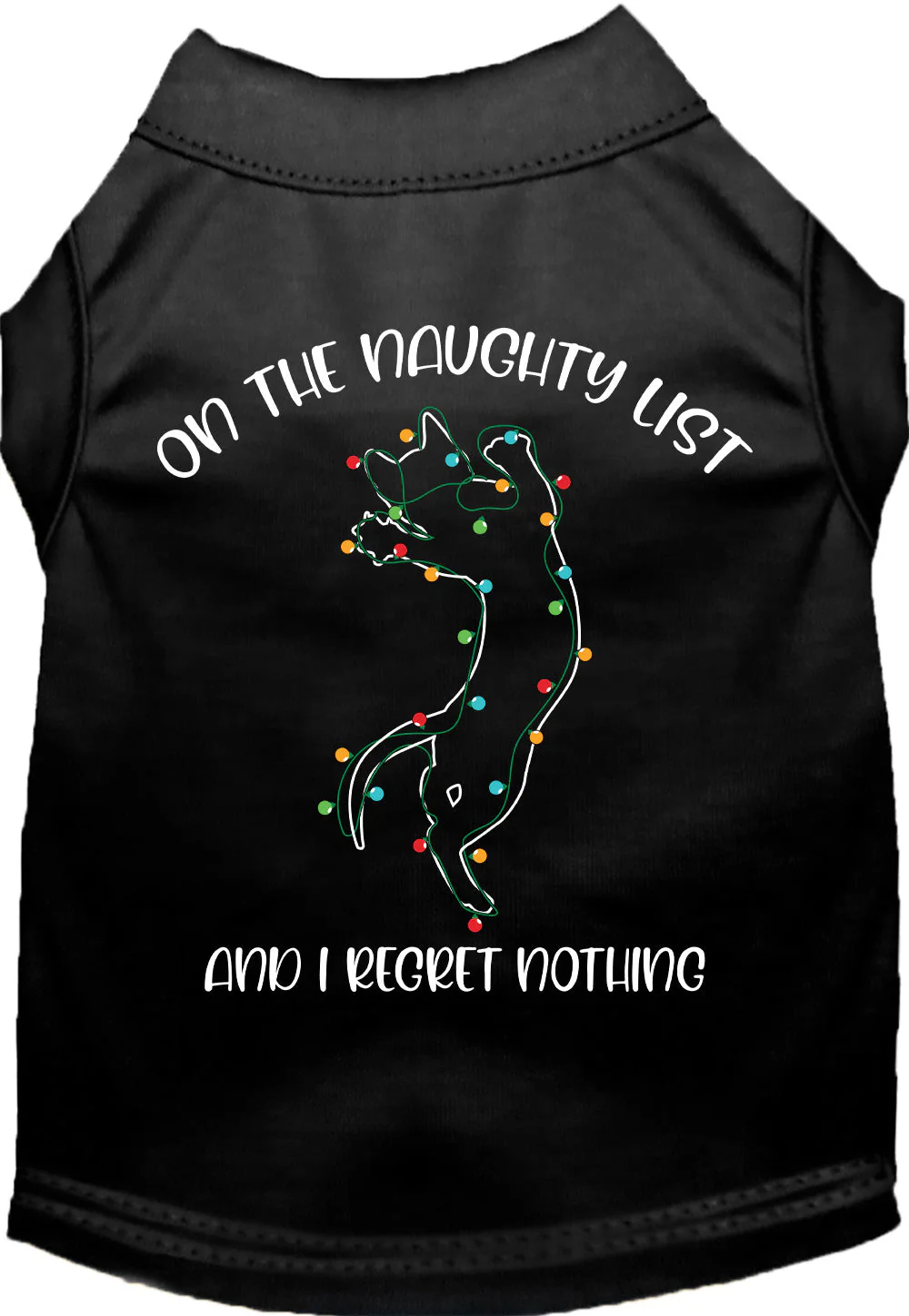 Kitty on the Naughty List Pet Shirt - Image 4