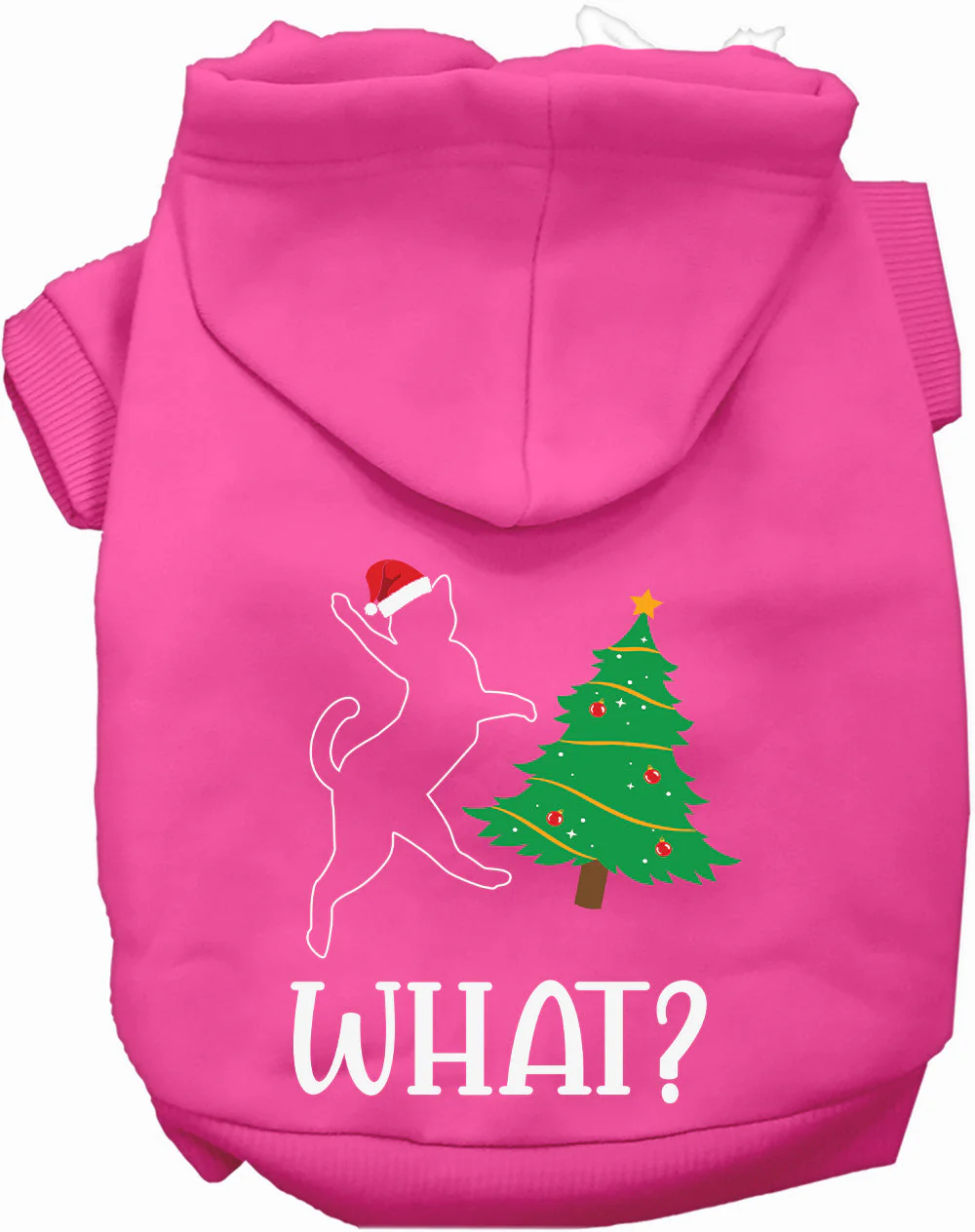 Kitty What Christmas Tree Pet Hoodie - Image 4