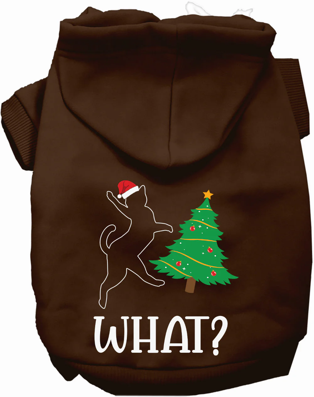 Kitty What Christmas Tree Pet Hoodie - Image 5