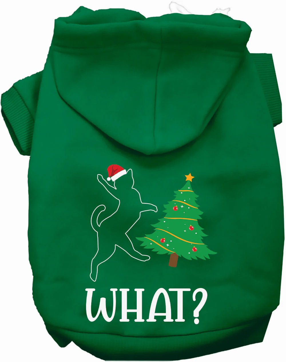 Kitty What Christmas Tree Pet Hoodie - Image 6