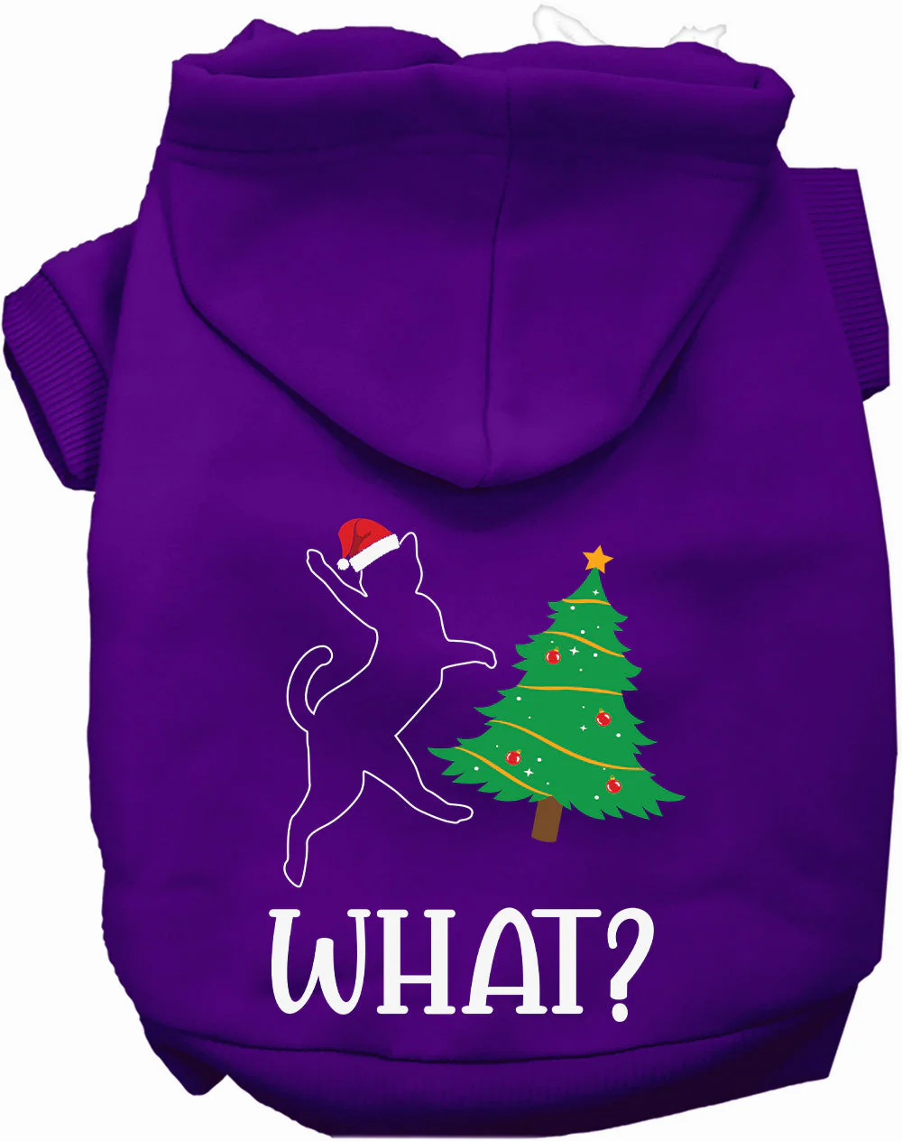 Kitty What Christmas Tree Pet Hoodie - Image 9