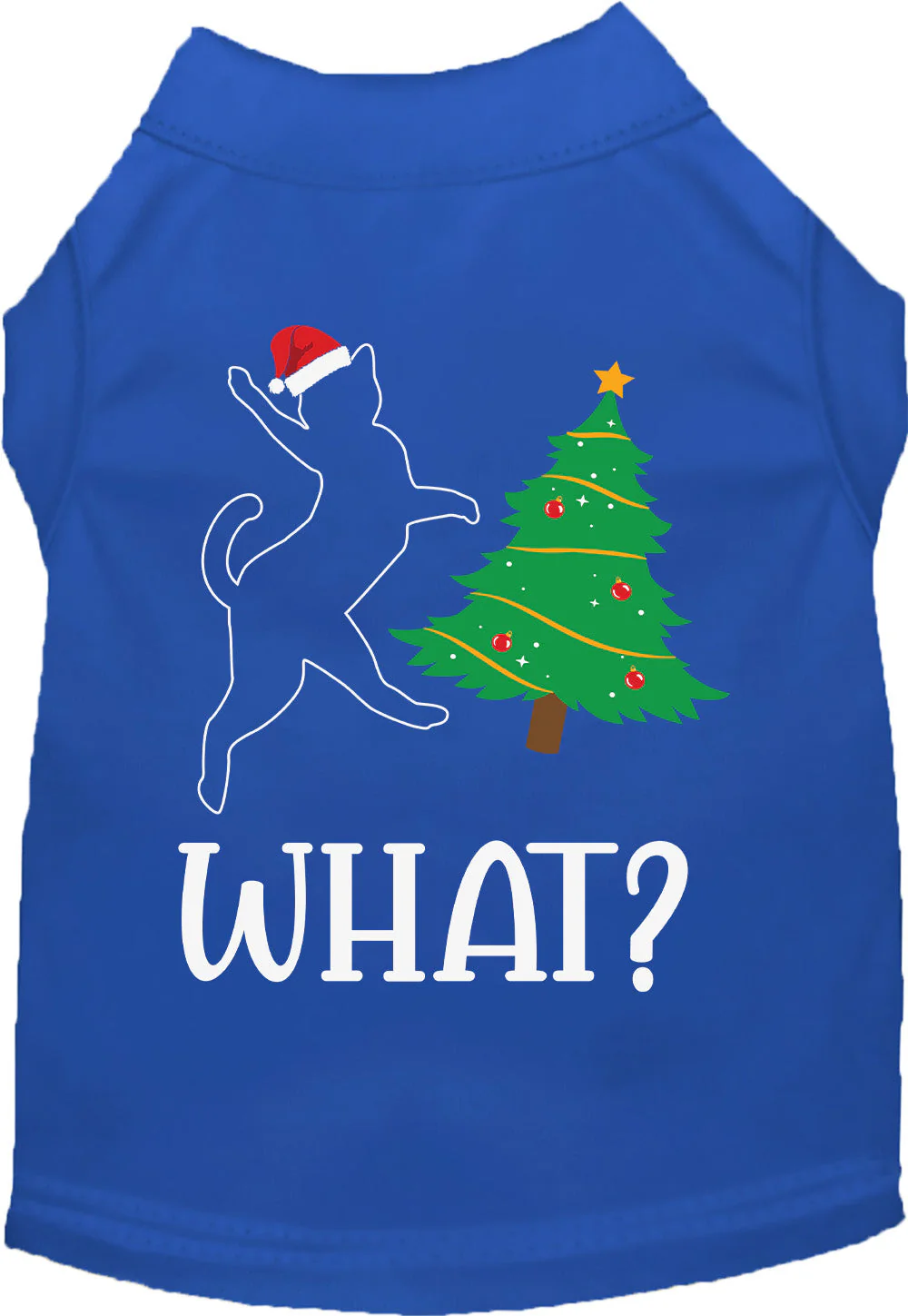 Kitty What Christmas Tree Pet Shirt - Image 3