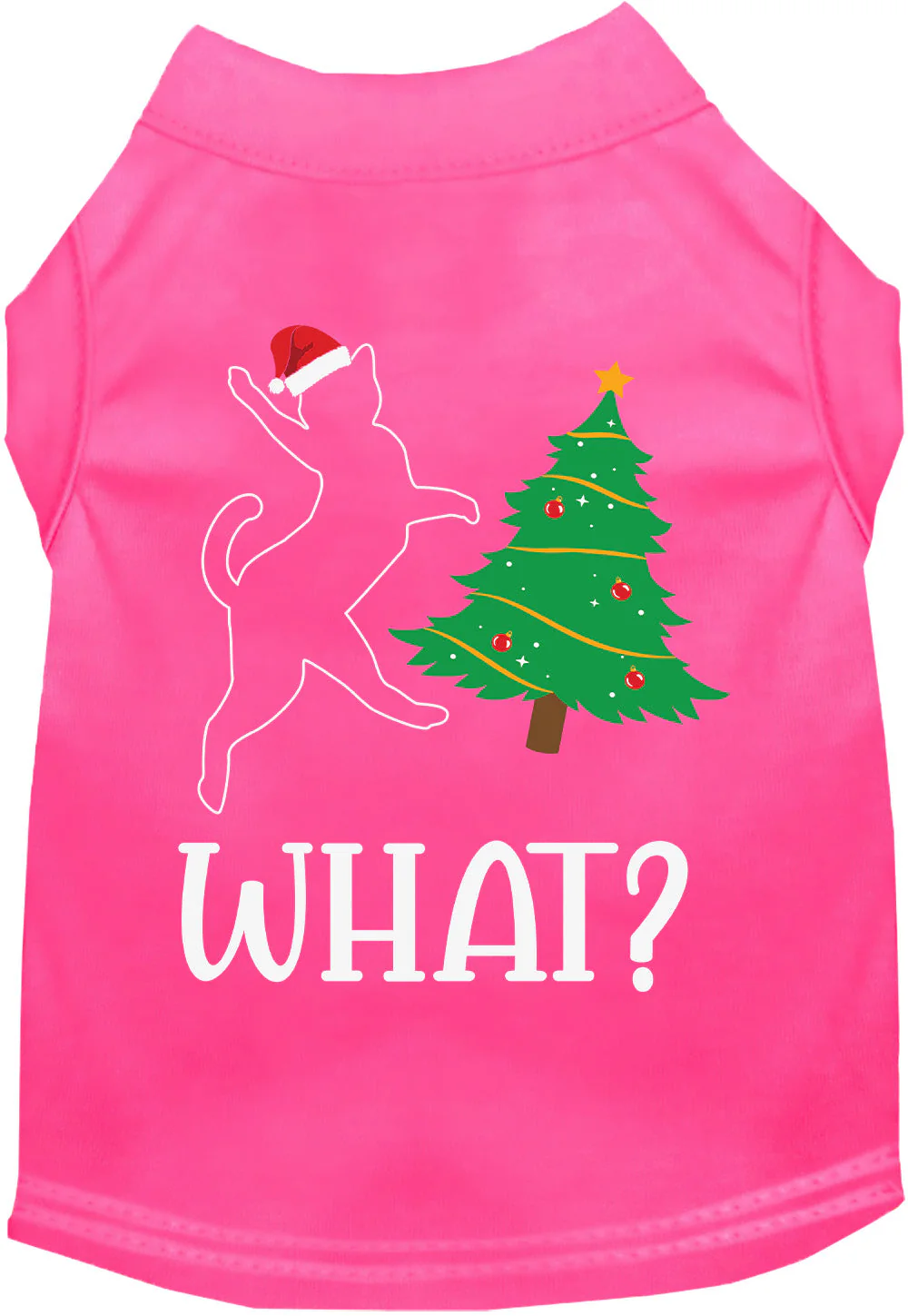 Kitty What Christmas Tree Pet Shirt - Image 4