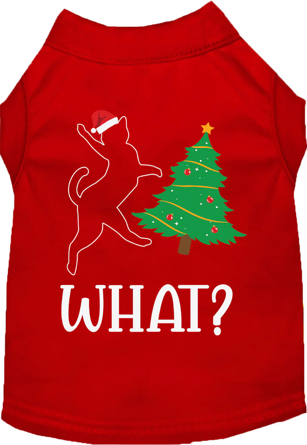 Kitty What Christmas Tree Pet Shirt - Image 5