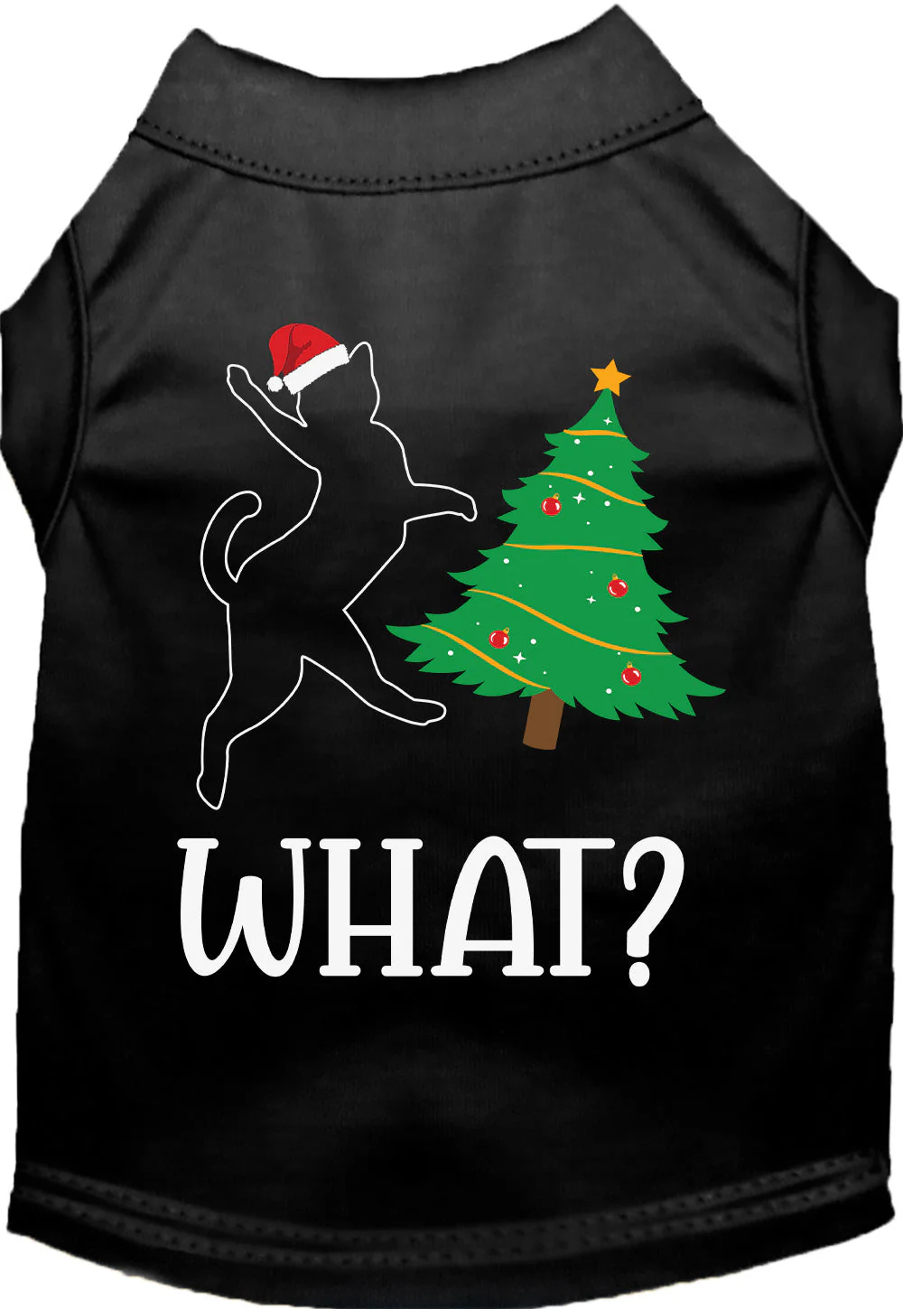 Kitty What Christmas Tree Pet Shirt - Image 7
