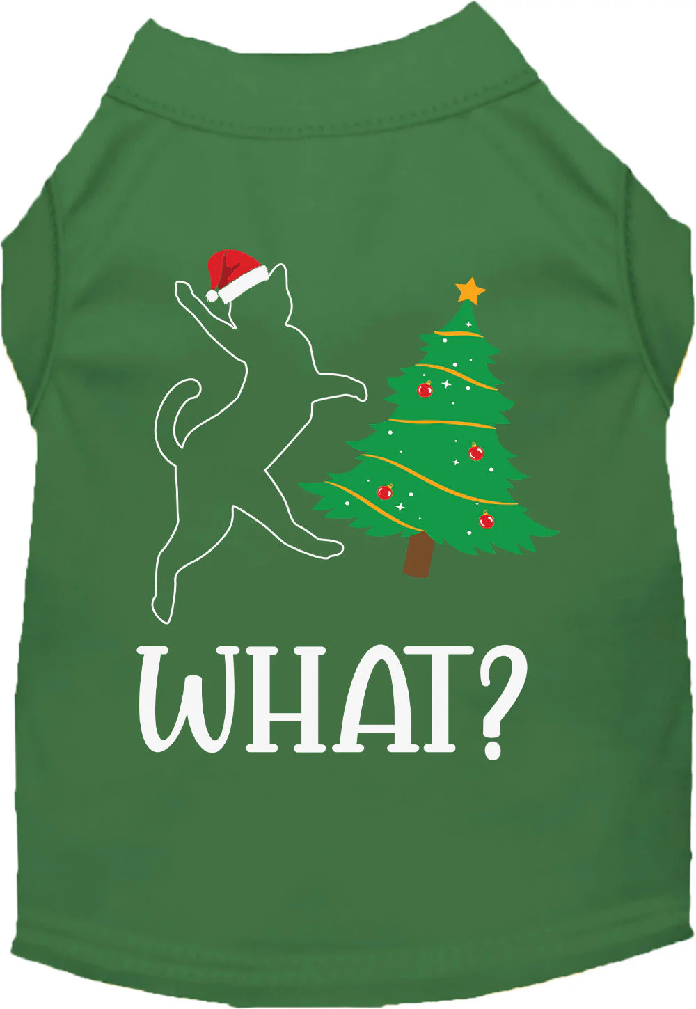 Kitty What Christmas Tree Pet Shirt - Image 8