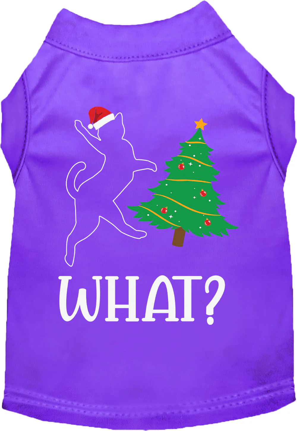 Kitty What Christmas Tree Pet Shirt - Image 9