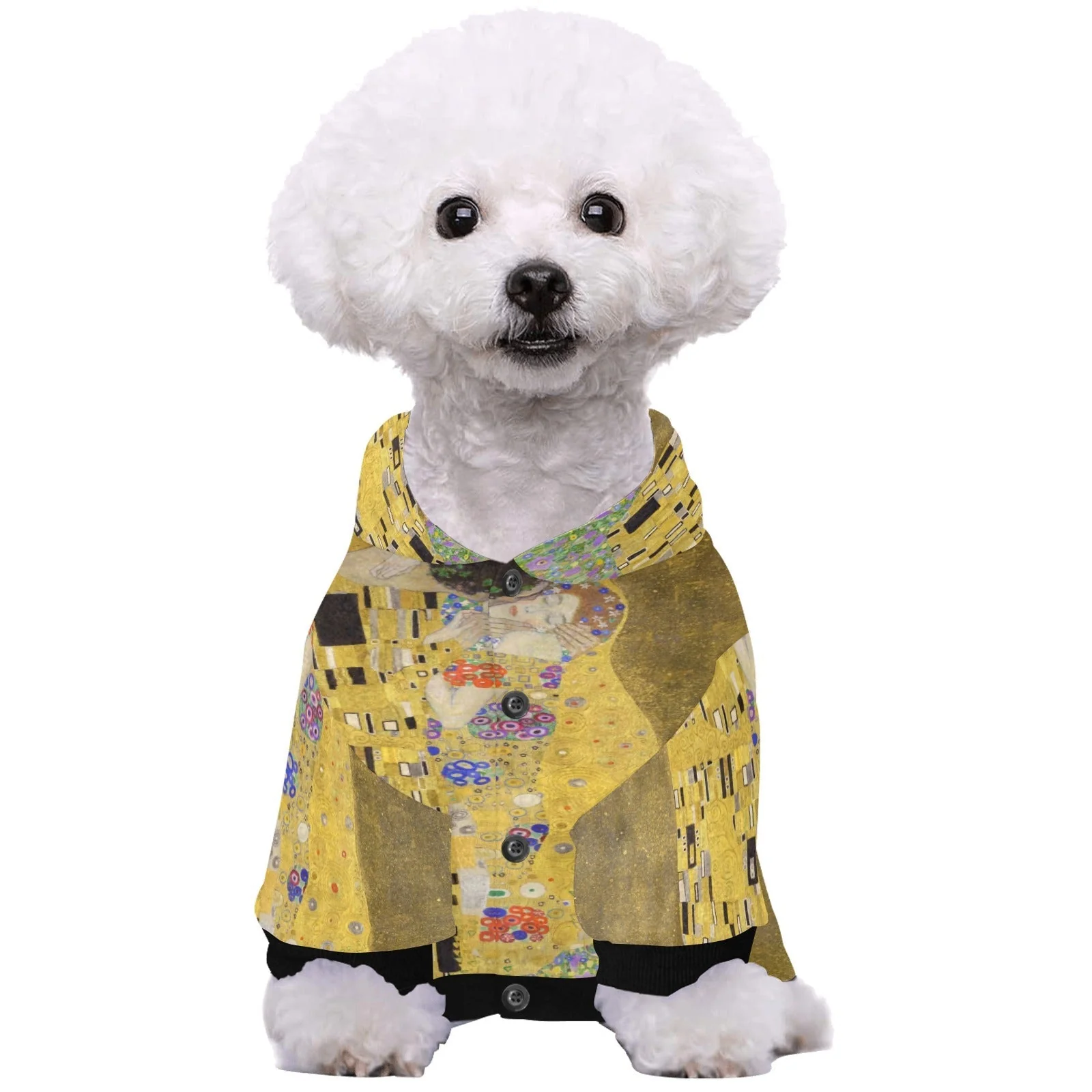 Klimt The Kiss Button Hoodie - Image 4