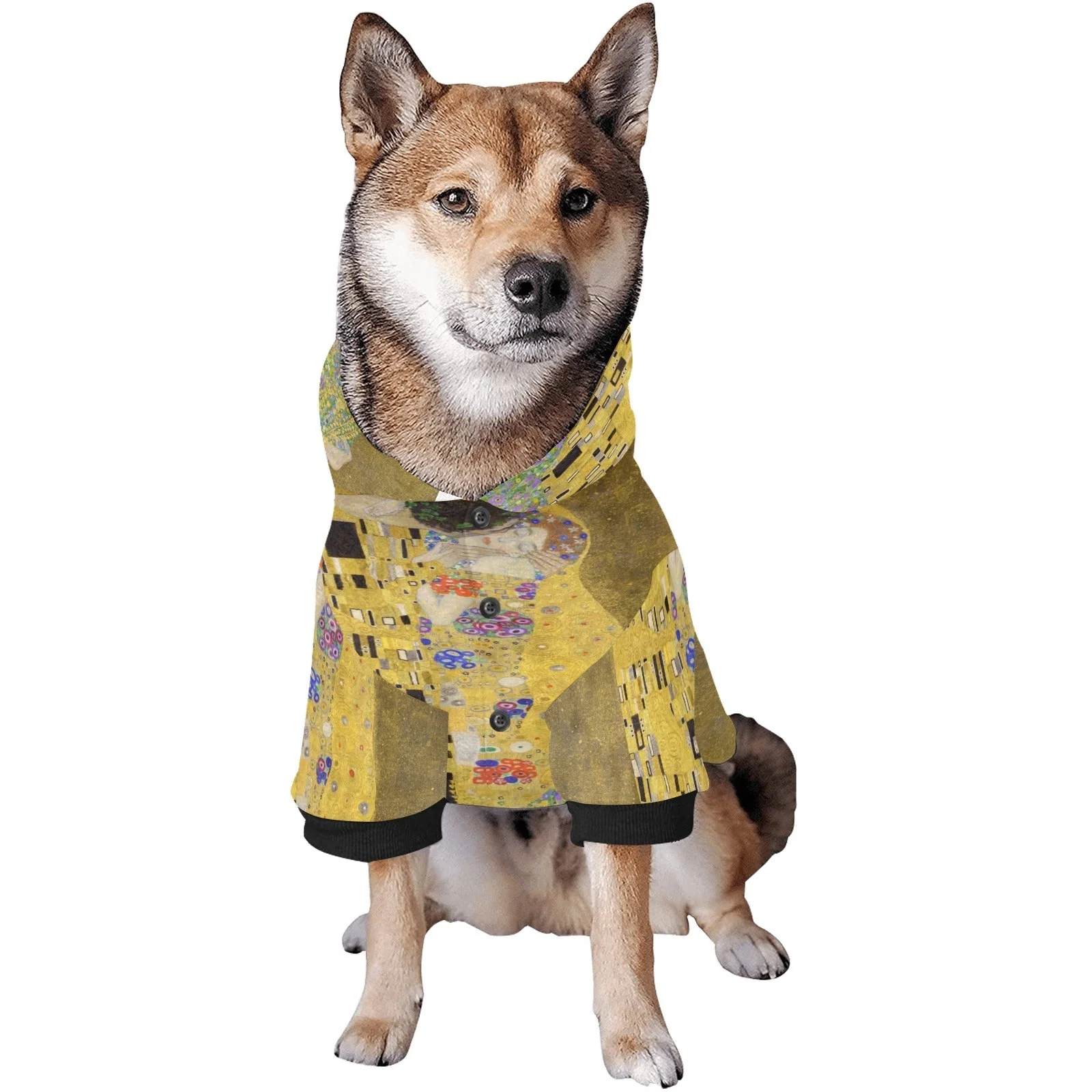 Klimt The Kiss Button Hoodie - Image 6