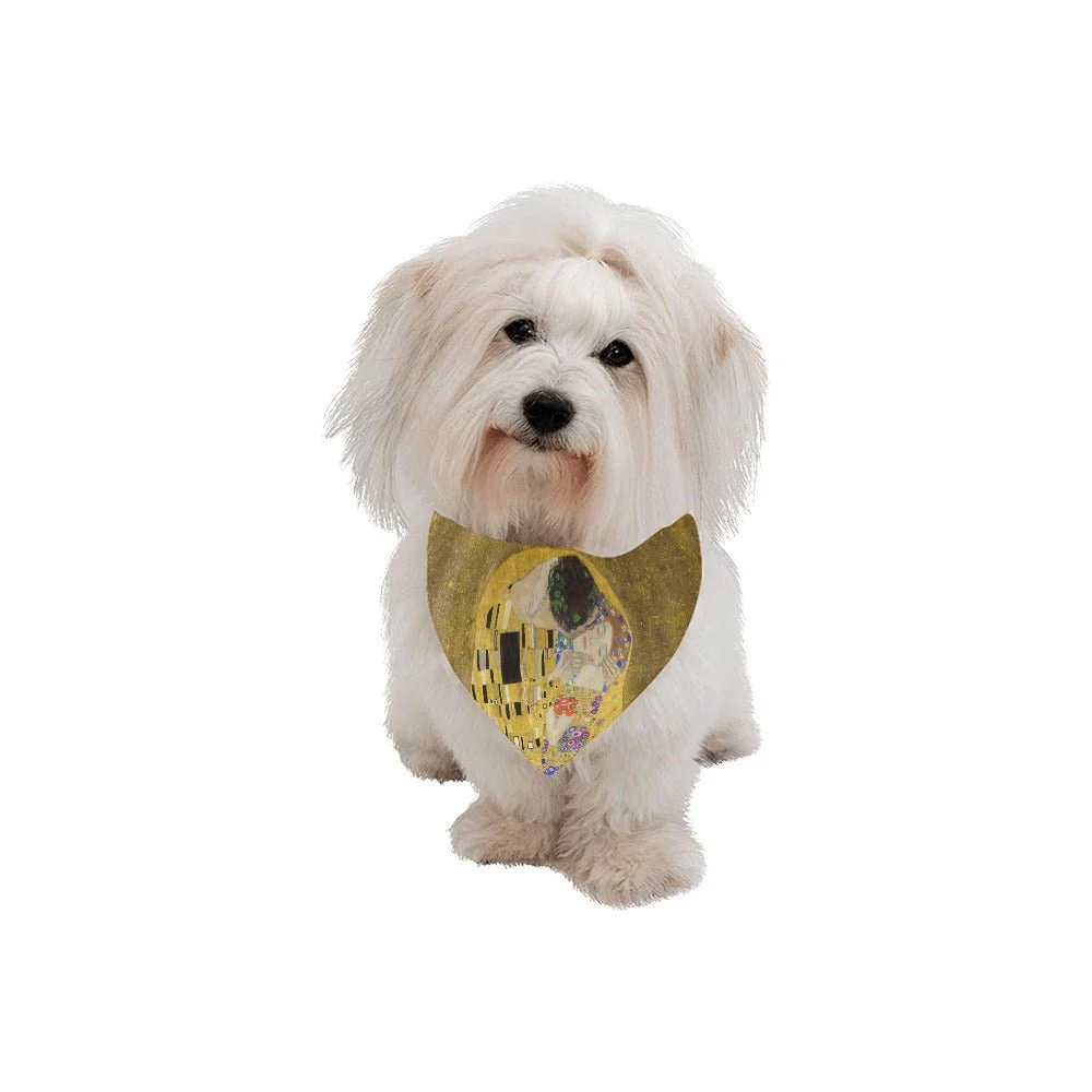 Klimt The Kiss Double-Sided Pet Bandana - Image 2