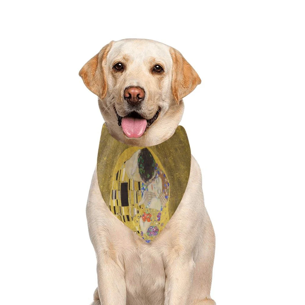 Klimt The Kiss Double-Sided Pet Bandana - Image 4