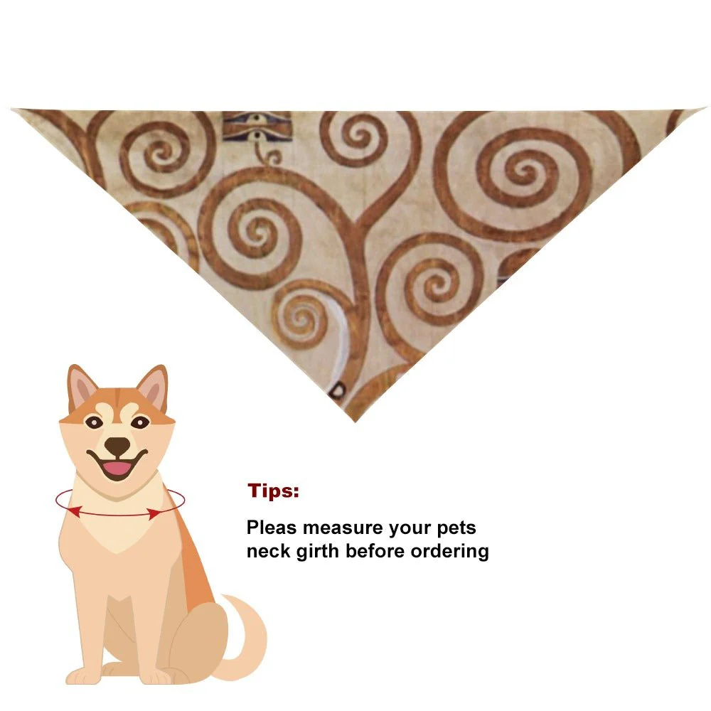 Klimt Tree of Life, Stoclet Frieze Pet Scarf - Image 2
