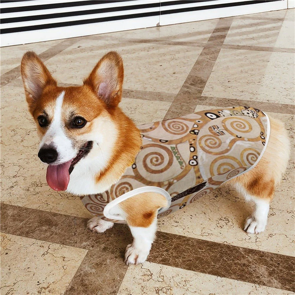 Klimt Tree of Life, Stoclet Frieze Pet Vest - Image 2
