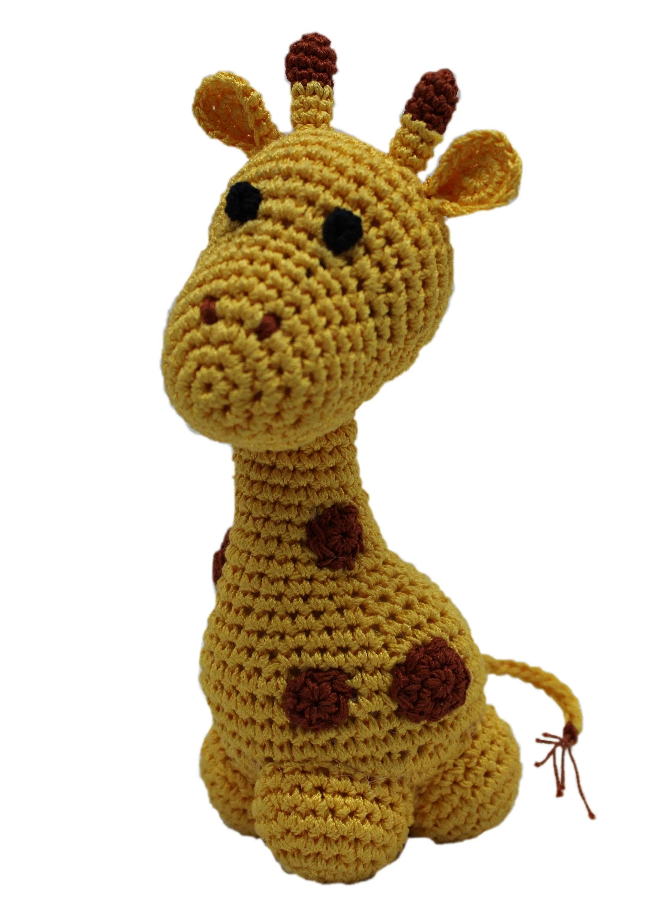 Knit Knacks Organic Cotton Pet, Dog Toys, "Animals" (Choose from: Sloth, Zebra, Giraffe, Hyena, Elephant, Lion, or Sea Turtle) - Image 4