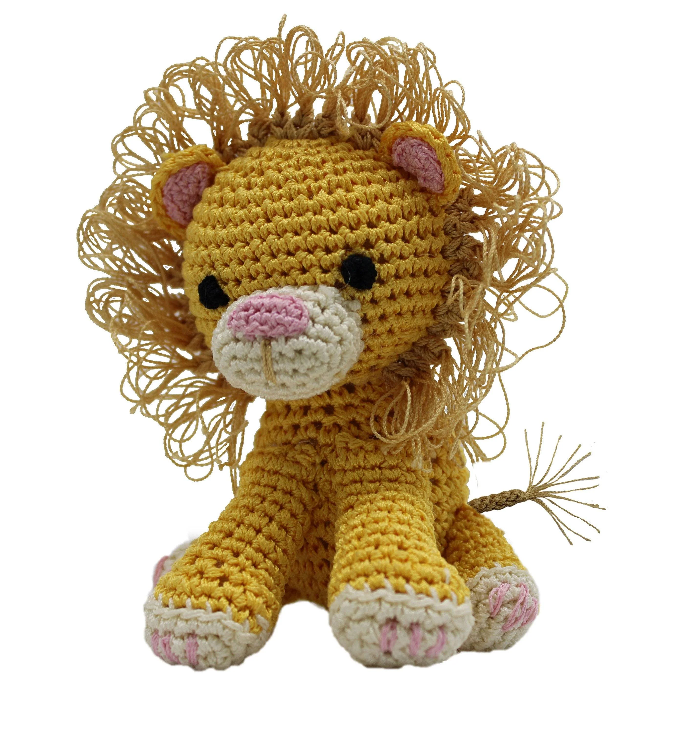 Knit Knacks Organic Cotton Pet, Dog Toys, "Animals" (Choose from: Sloth, Zebra, Giraffe, Hyena, Elephant, Lion, or Sea Turtle) - Image 5