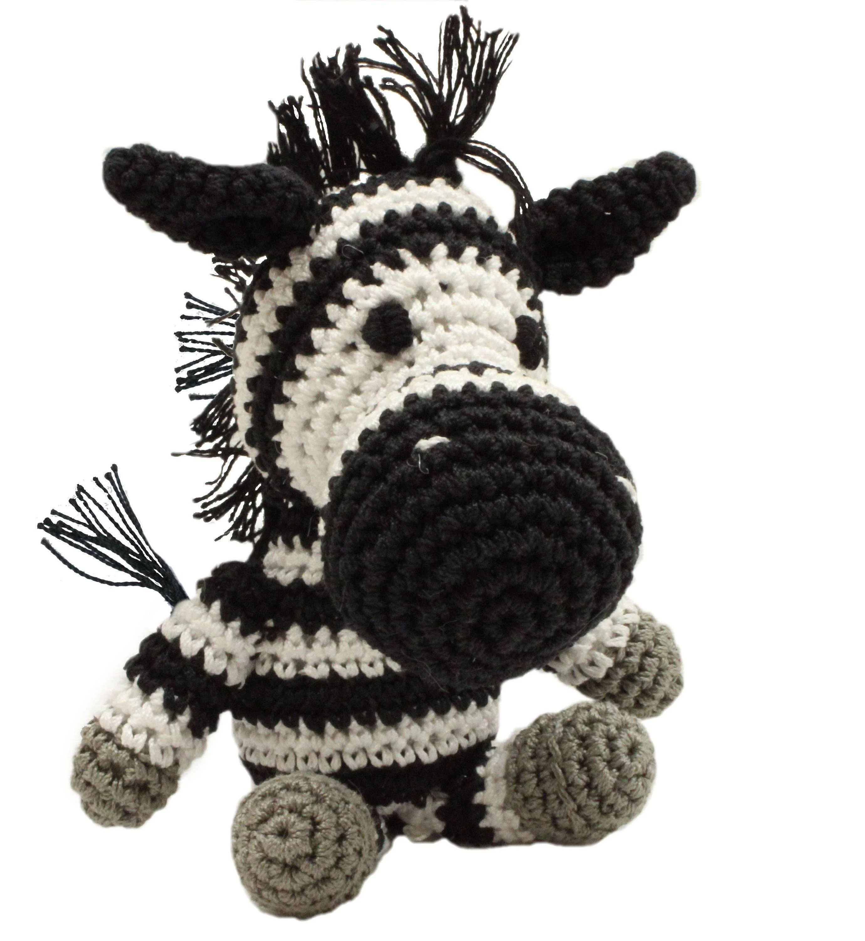 Knit Knacks Organic Cotton Pet, Dog Toys, "Animals" (Choose from: Sloth, Zebra, Giraffe, Hyena, Elephant, Lion, or Sea Turtle) - Image 8