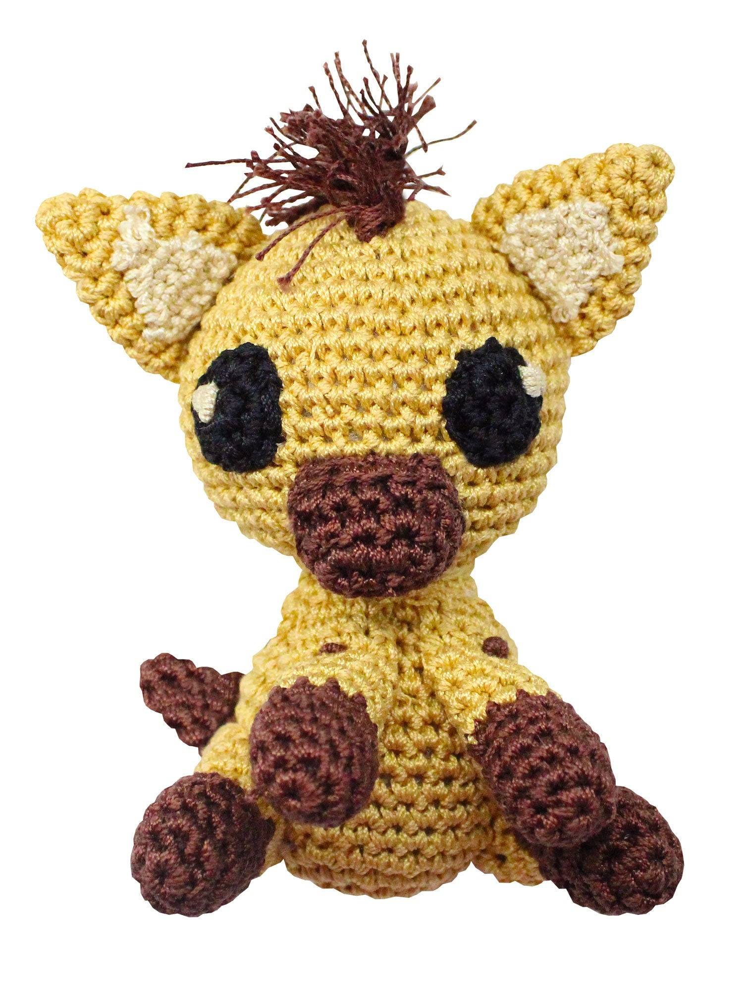 Knit Knacks Organic Cotton Pet, Dog Toys, "Animals" (Choose from: Sloth, Zebra, Giraffe, Hyena, Elephant, Lion, or Sea Turtle) - Image 9