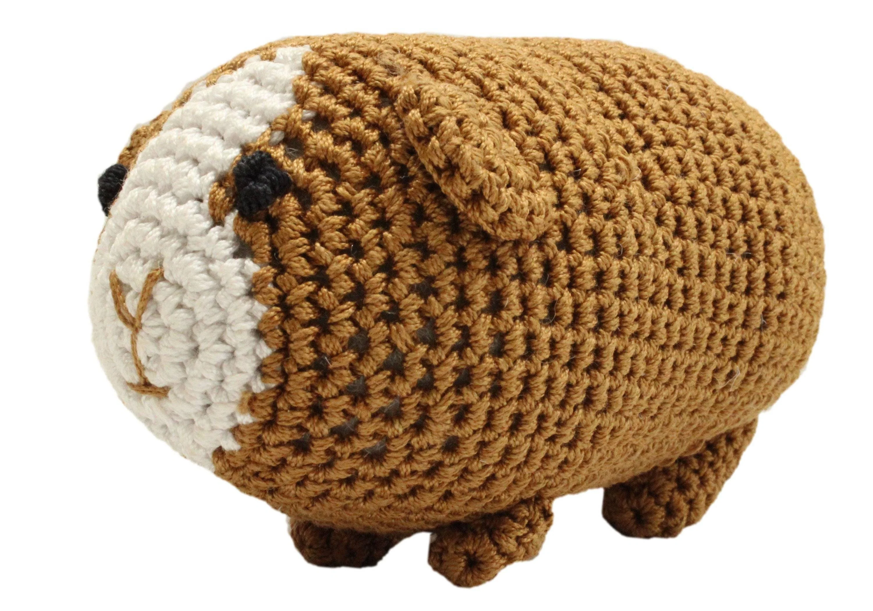 Knit Knacks Organic Cotton Pet, Dog Toys (Choose from: Pig, Fox, Owl, Guinea Pig or Triceratops) - Image 4