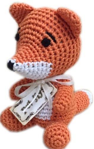 Knit Knacks Organic Cotton Pet, Dog Toys (Choose from: Pig, Fox, Owl, Guinea Pig or Triceratops) - Image 6
