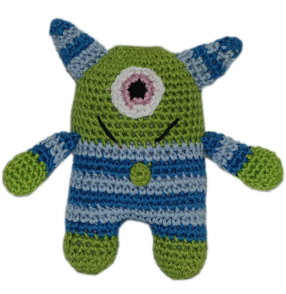 Knit Knacks Organic Cotton Pet & Dog Toys, (Choose from: Pizza, Avocado, Monster, Shark, Whale or Cactus) - Image 5