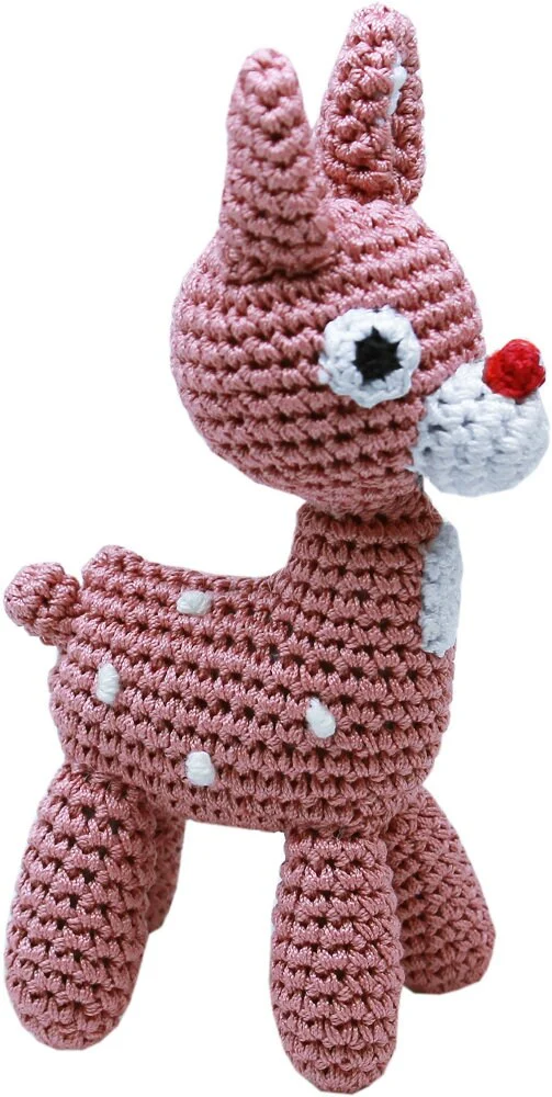 Knit Knacks Organic Cotton Pet& Dog Toys, "Christmas Group" (Choose from: Rudy Reindeer, Christmas Tree, Ornament, Snowman, Gingerbread Man) - Image 3