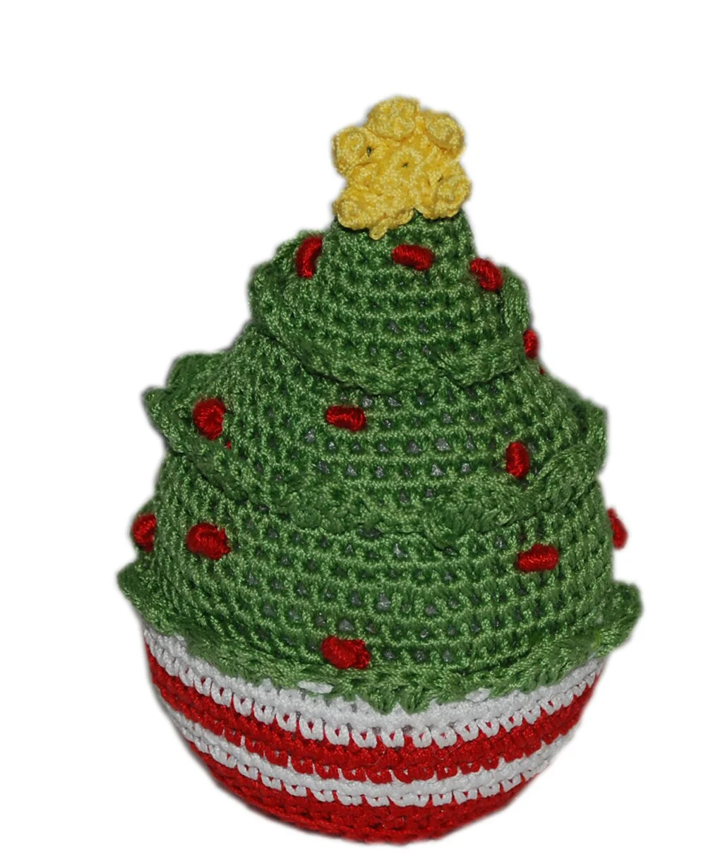 Knit Knacks Organic Cotton Pet& Dog Toys, "Christmas Group" (Choose from: Rudy Reindeer, Christmas Tree, Ornament, Snowman, Gingerbread Man) - Image 5