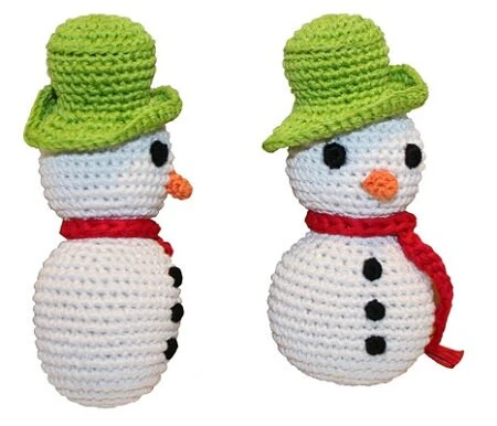 Knit Knacks Organic Cotton Pet& Dog Toys, "Christmas Group" (Choose from: Rudy Reindeer, Christmas Tree, Ornament, Snowman, Gingerbread Man) - Image 7